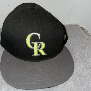 MLB Colorado Rockies New Era 59Fifty Fitted Hat Size 7 1/2